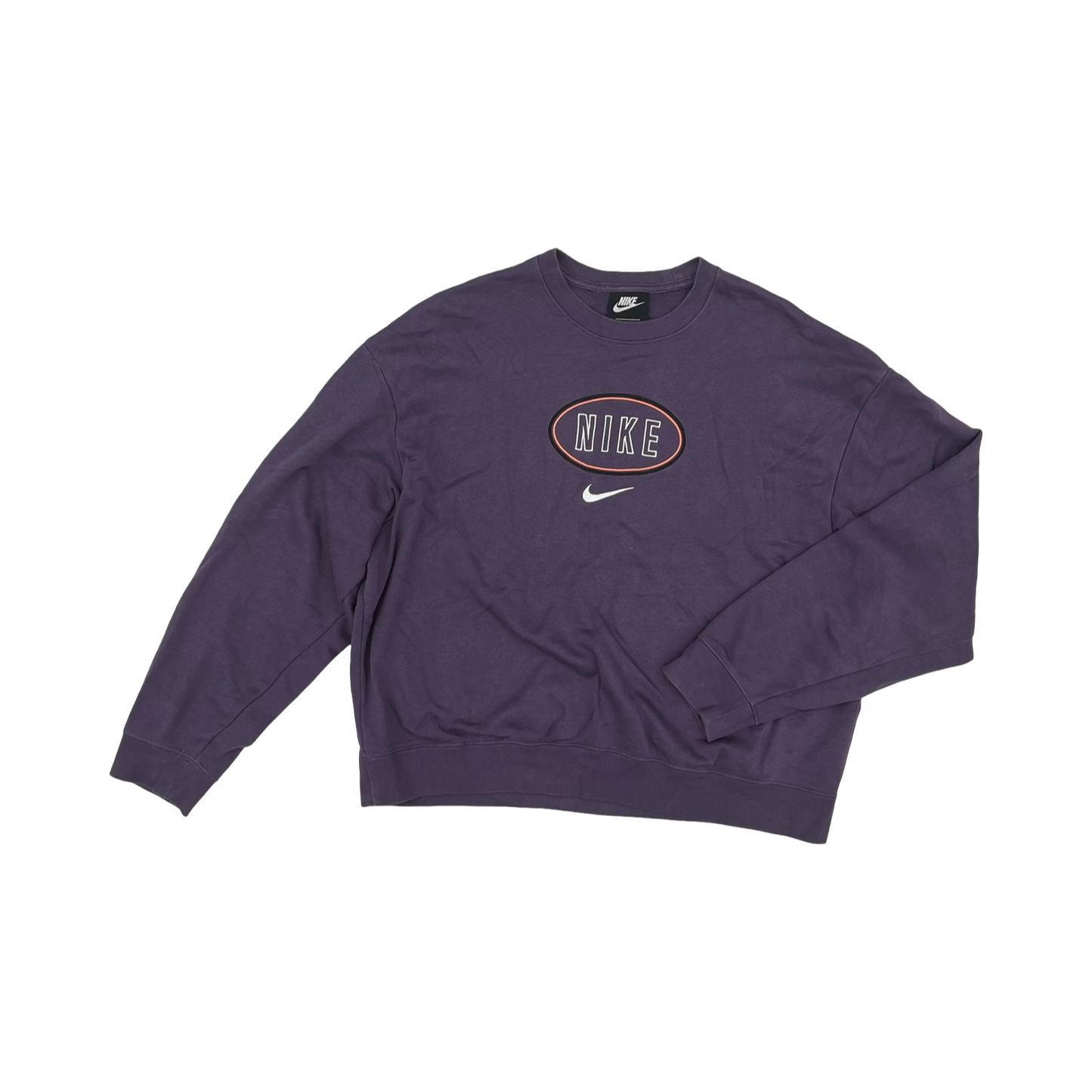 Athletic Sweatshirt Crewneck By Nike In Purple, Size:L