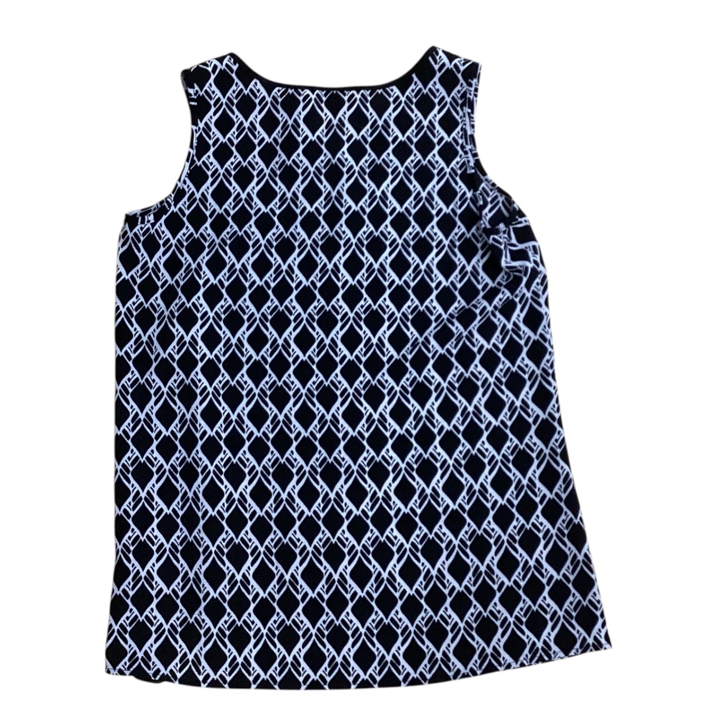 Top Sleeveless By Spense In Black & Grey, Size:Sp
