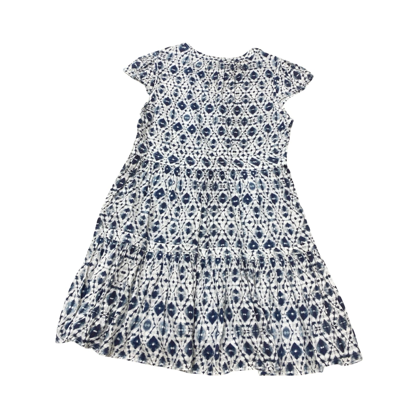 Dress Casual Midi By Dylan In Blue & White, Size:L