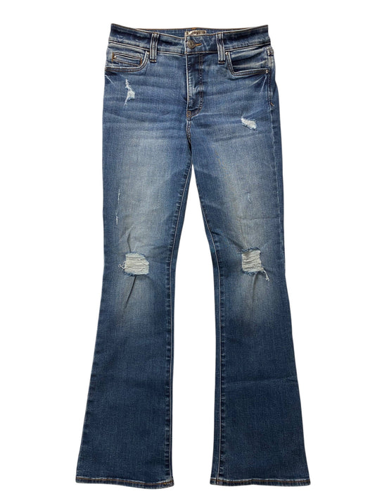 Jeans Boot Cut By Kut In Blue Denim, Size:4