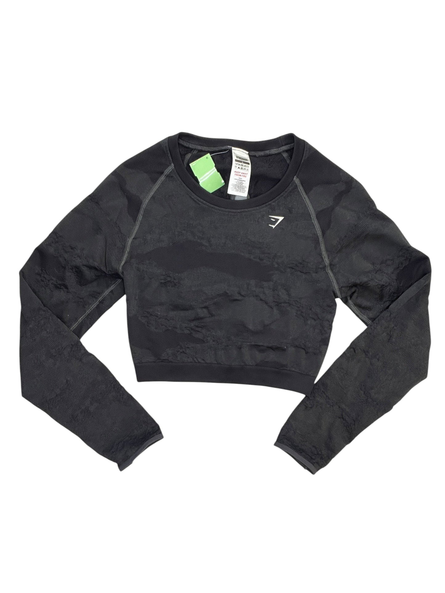 Athletic Top Ls Crewneck By Gym Shark In Grey, Size:L