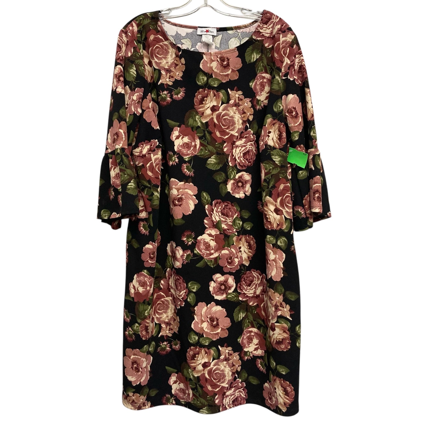 Dress Casual Midi By Miss Star In Floral Print, Size:2X