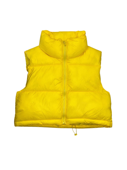 Vest Puffer & Quilted By Easel In Yellow, Size:L