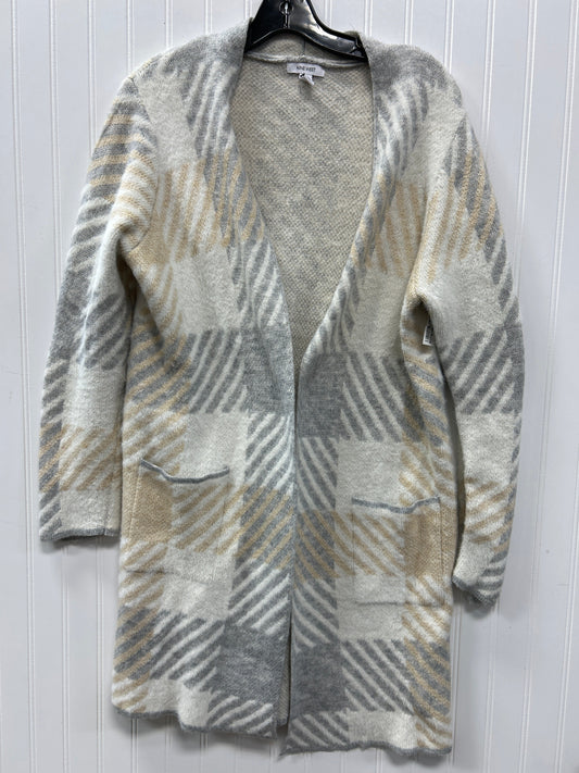 Sweater Cardigan By Nine West In Grey, Size:L