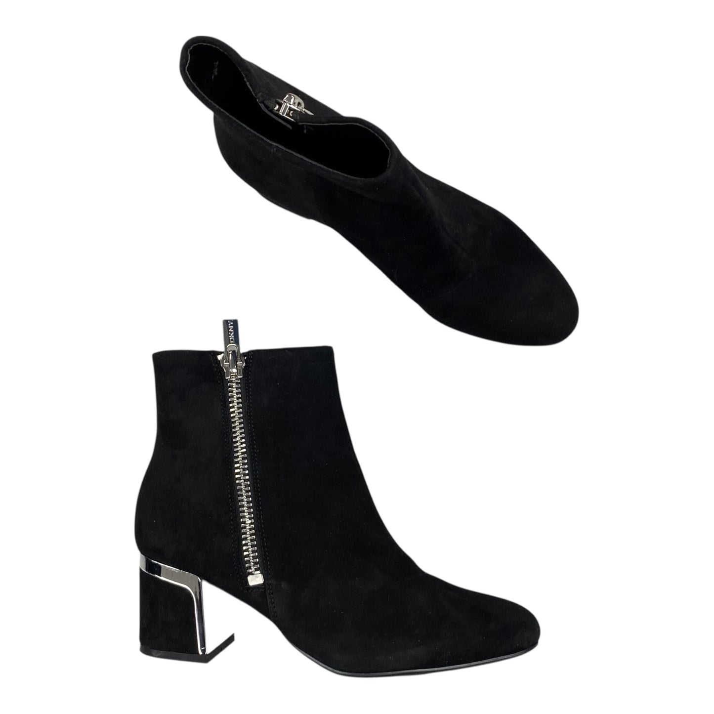 Boots Ankle Heels By Dkny In Black, Size:6