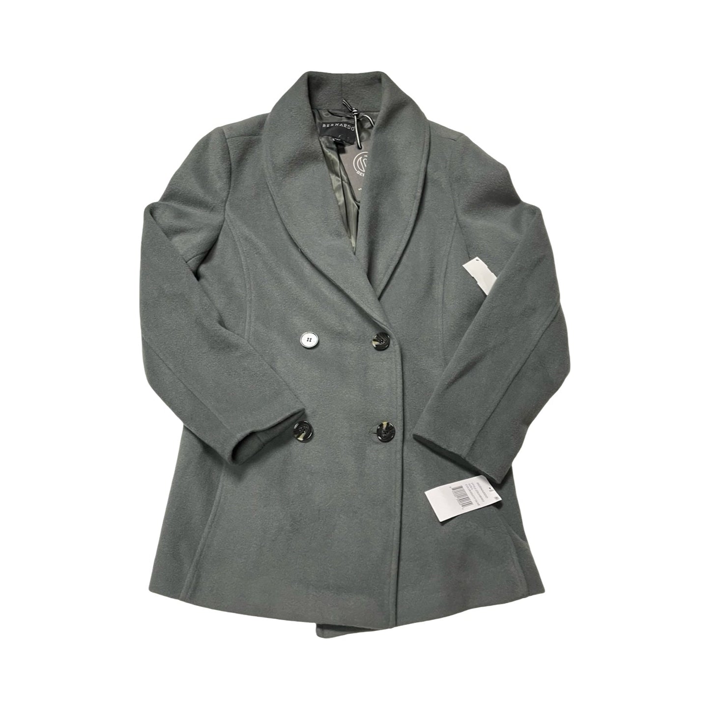 Coat Peacoat By Bernardo In Green, Size:L
