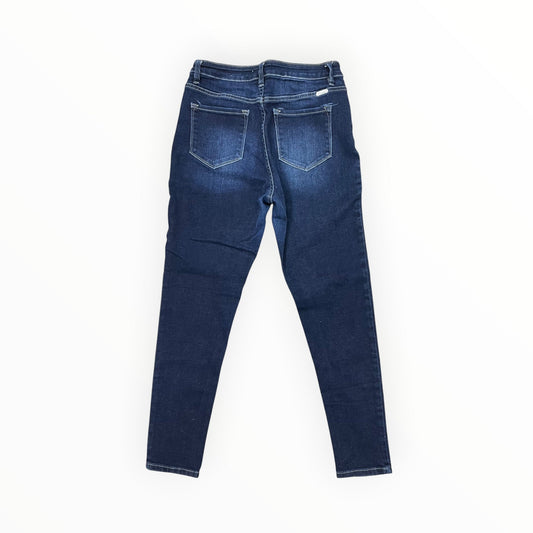 Jeans Skinny By Kancan In Blue Denim, Size:8