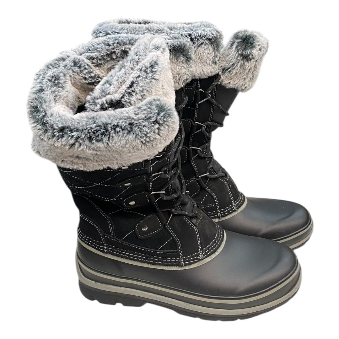 Boots Snow By Khombu In Black, Size:8