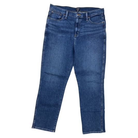 Jeans Boot Cut By J. Crew In Blue Denim, Size:14