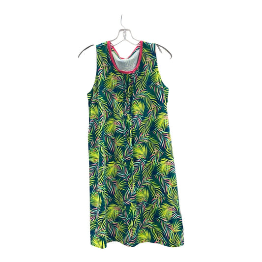 Dress Casual Short By Lands End In Green & Pink, Size:M