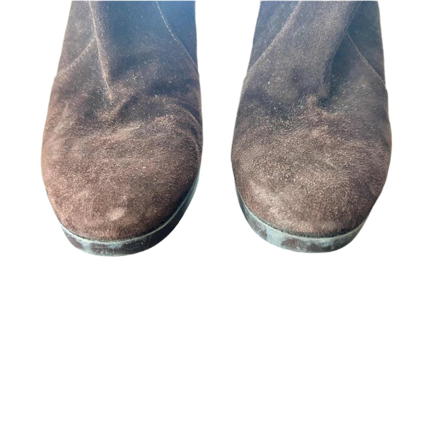 Boots Ankle Heels By Via Spiga In Brown, Size: 8