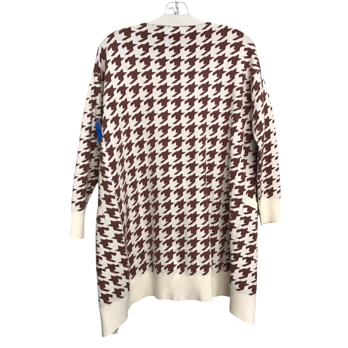 Sweater Cardigan by Willow & Wind In Brown & Cream, Size:Xs