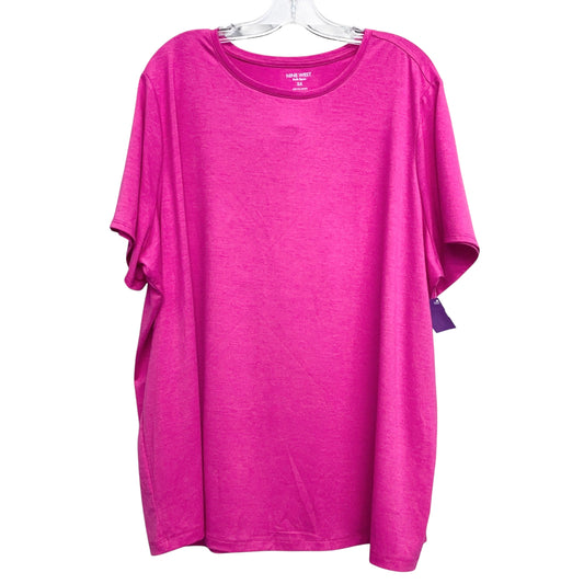 Top Ss Basic By Nine West In Pink, Size:3X