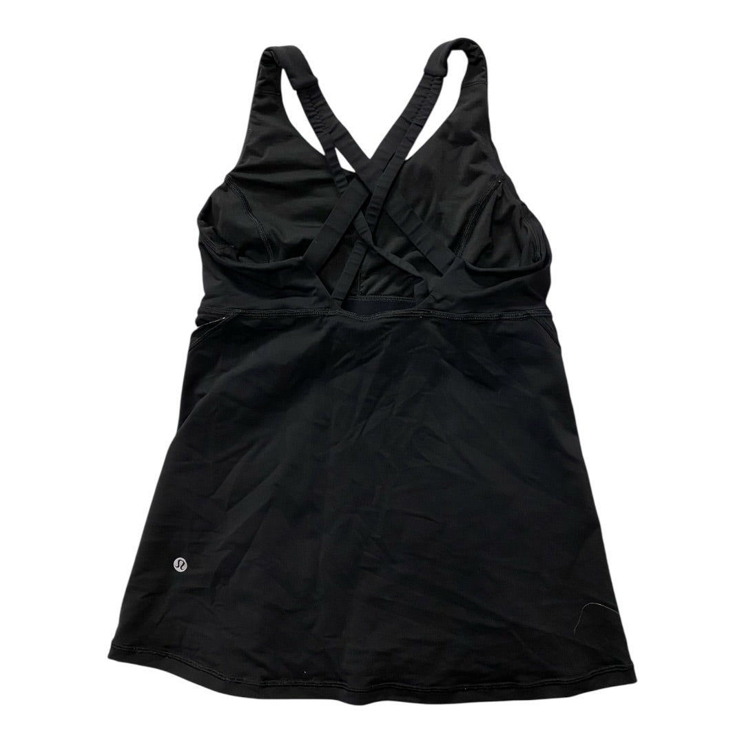 Athletic Tank Top By Lululemon In Black, Size:6
