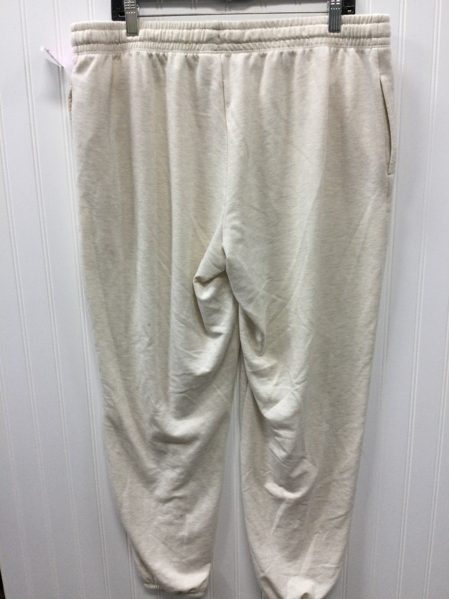 Athletic Pants By Joyspun In Cream, Size:Xl