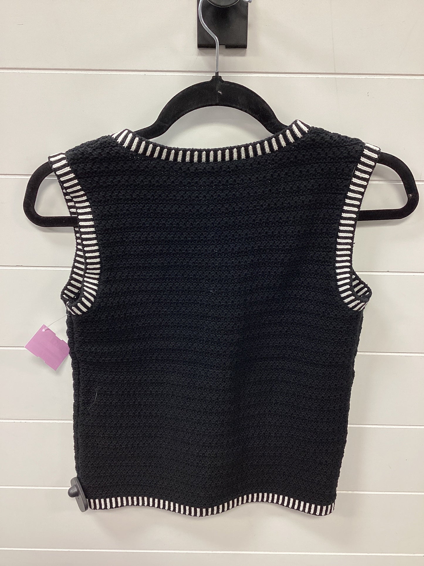 Vest Sweater By Ann Taylor In Black, Size:Xs