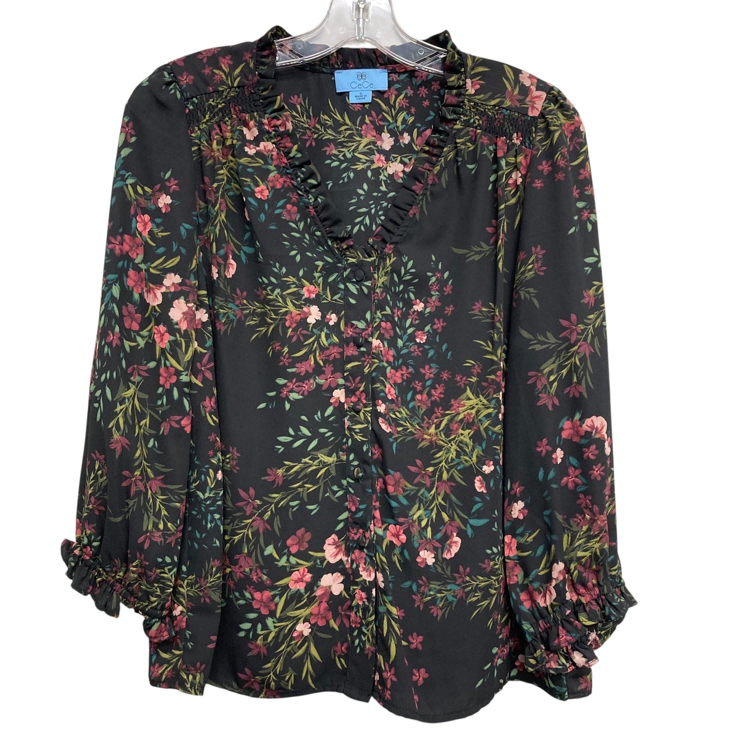 Top Ls By Cece In Floral Print, Size:S