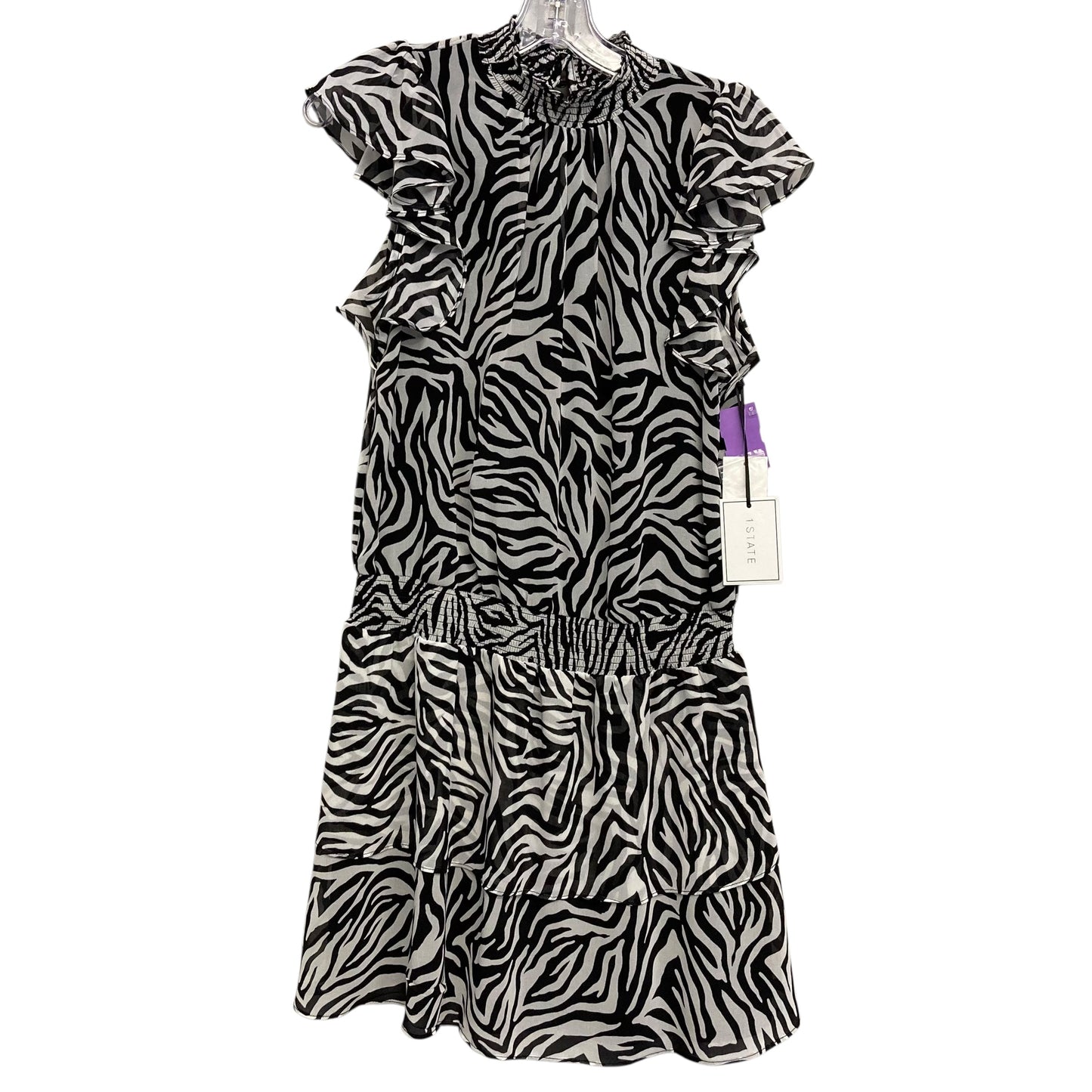 Dress Casual Short By 1.State In Zebra Print, Size:S