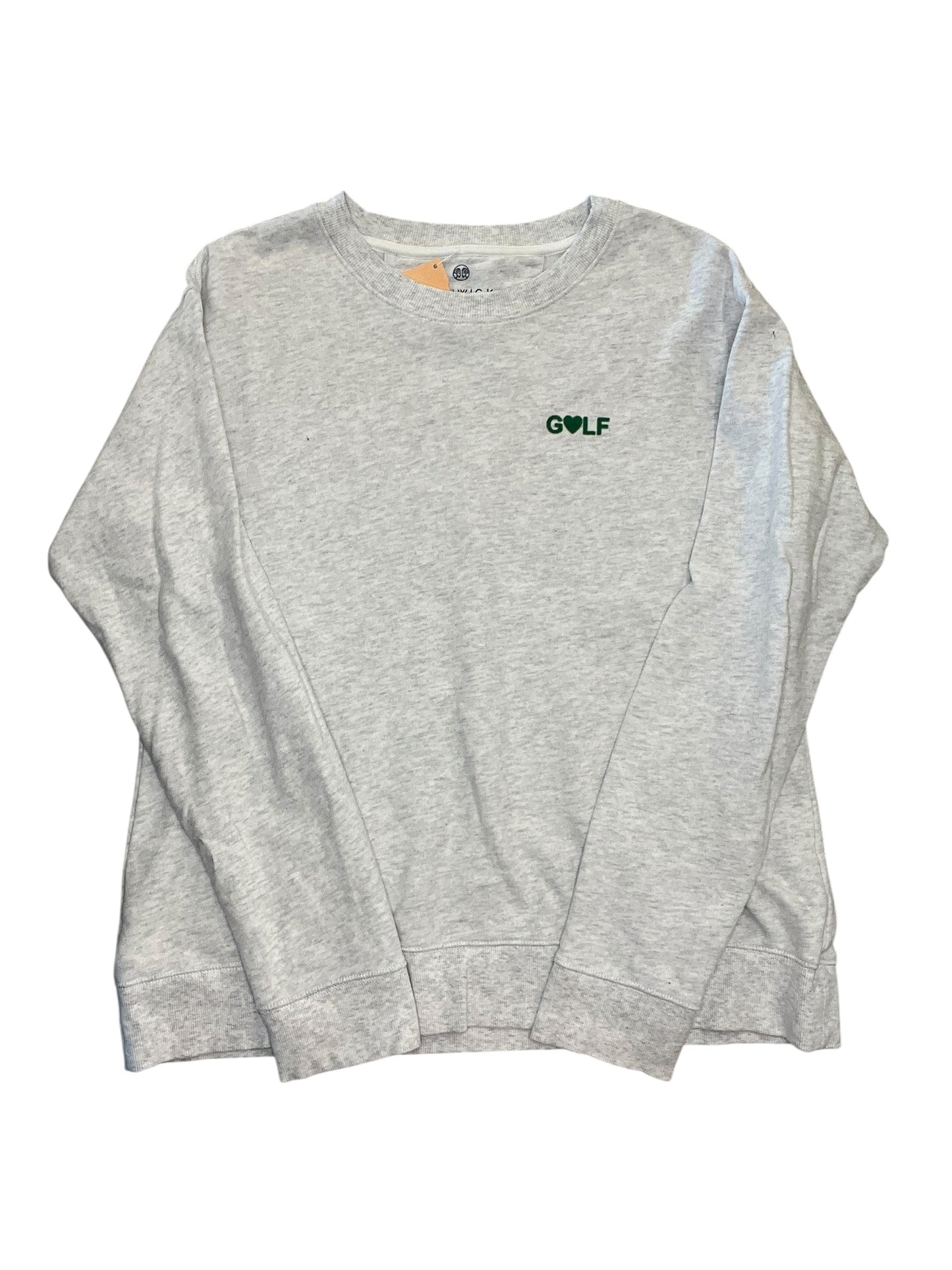 Sweatshirt Collar By Clothes Mentor In Grey, Size:M