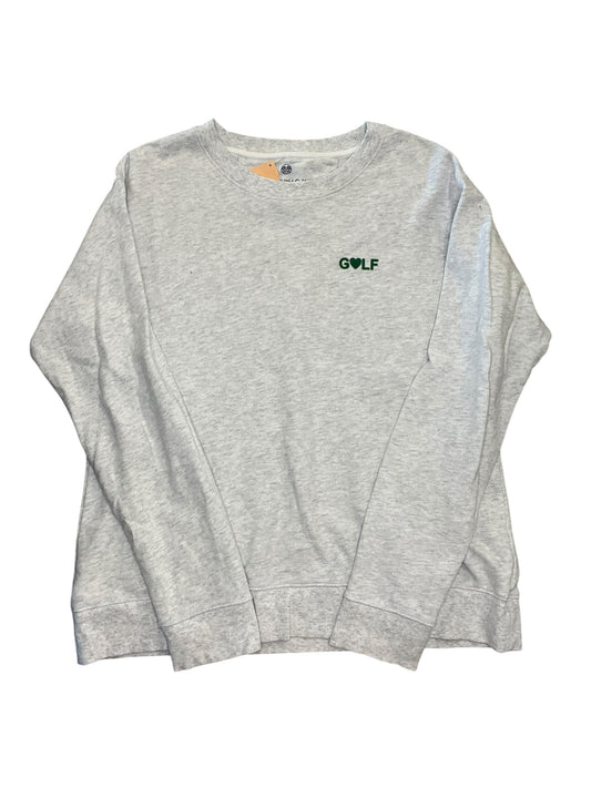 Sweatshirt Collar By Clothes Mentor In Grey, Size:M