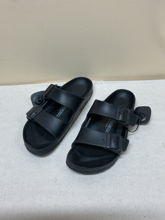 Sandals Flats By Birkenstock In Black, Size:8.5