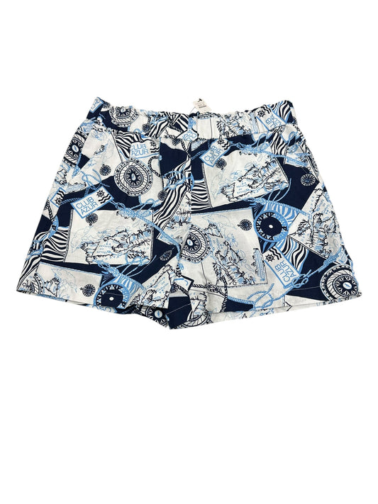 Shorts By Talbots In Blue & White, Size:L