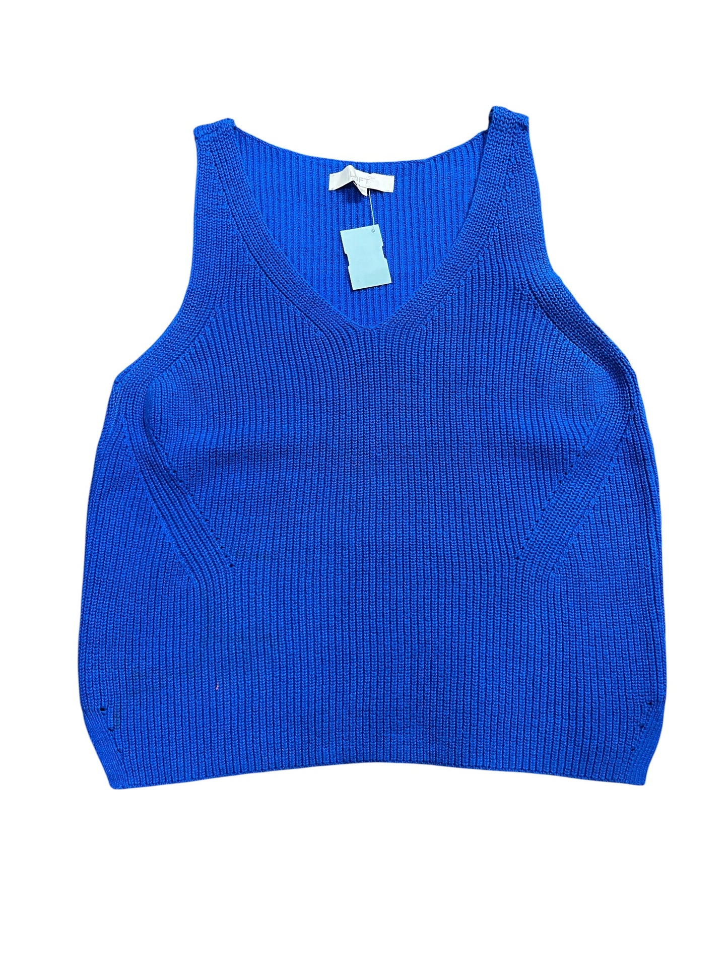 Vest Sweater By Loft In Blue, Size:L