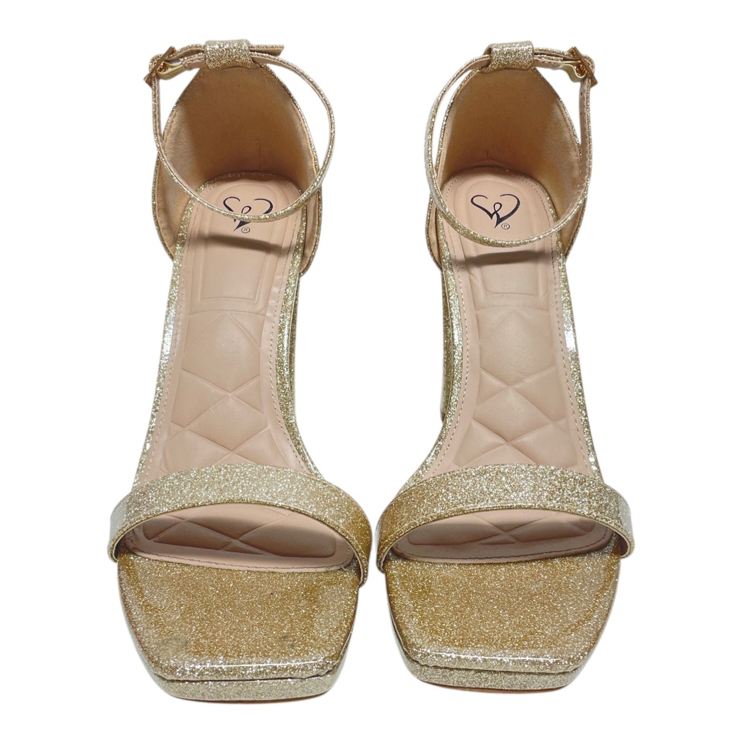 Shoes Heels Block By Windsor In Gold, Size: 10
