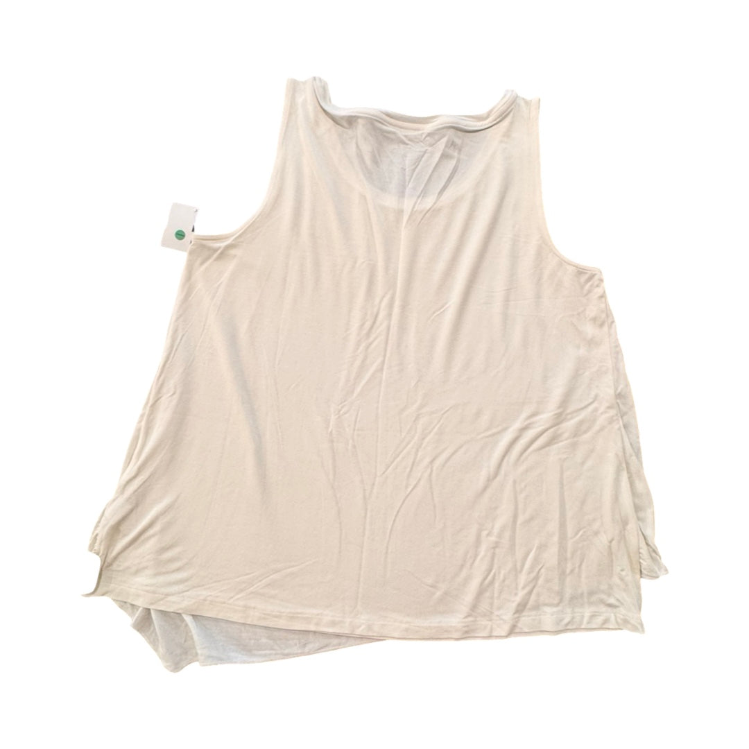 Top Sleeveless By Soft Surroundings In White, Size:L