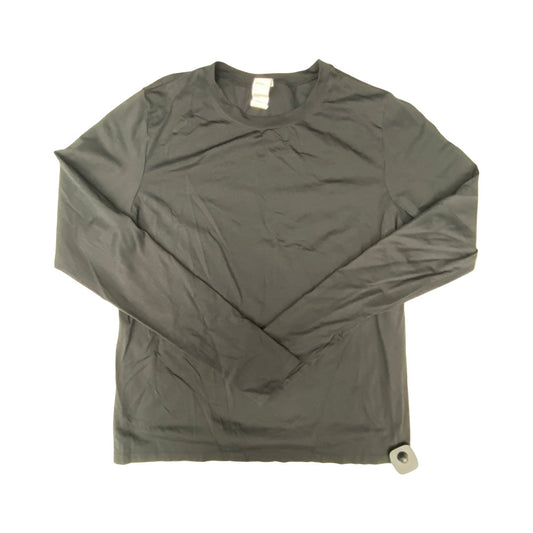 Athletic Top Ls Crewneck By Fabletics In Black, Size:L