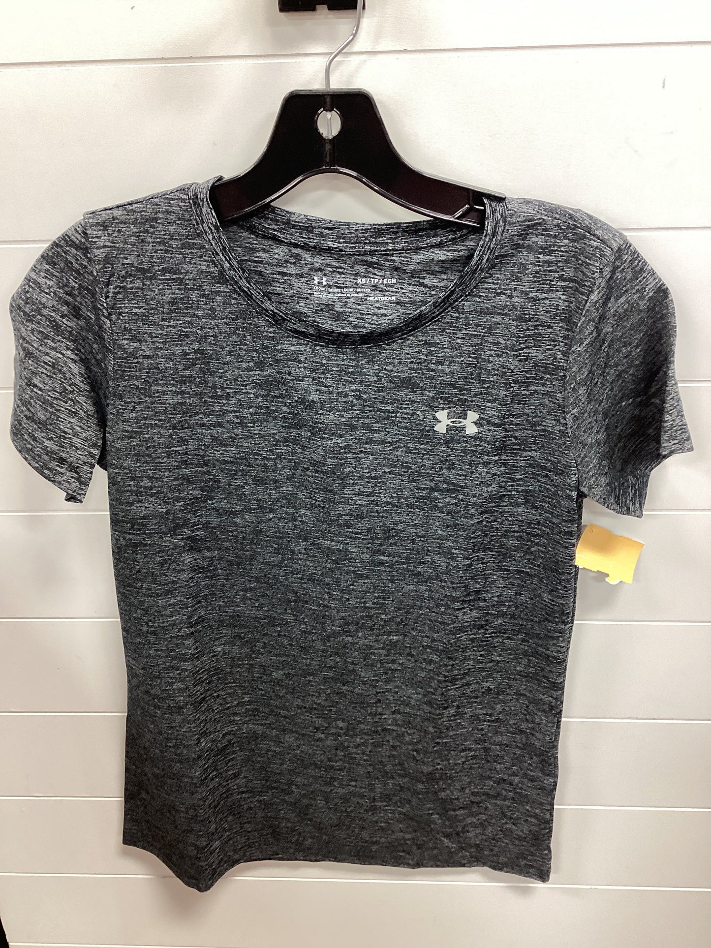 Athletic Top Ss By Under Armour In Grey, Size:Xs