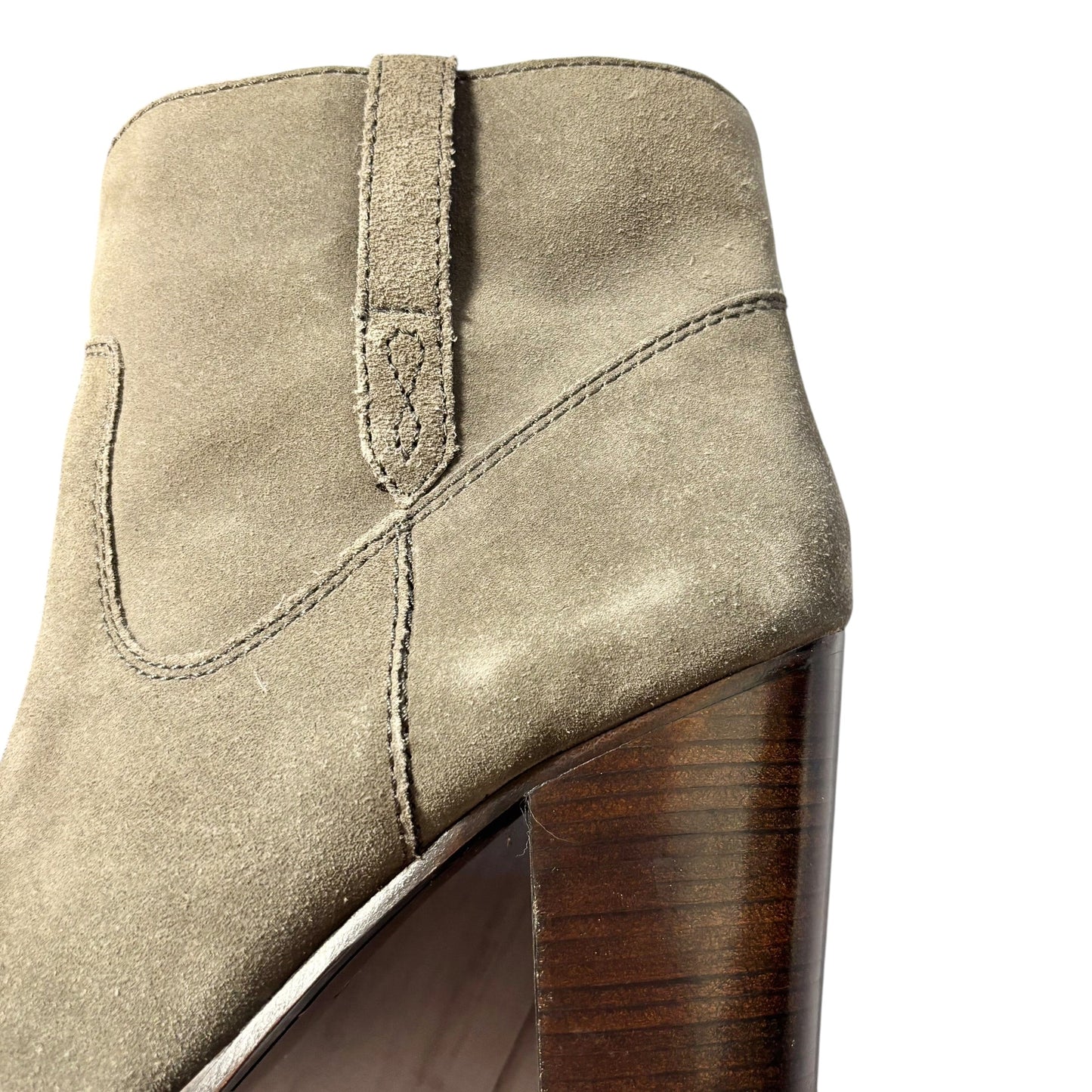 Boots Designer By Frye In Grey, Size: 8.5