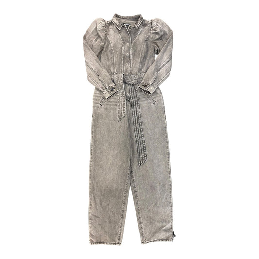 Jumpsuit By Express In Grey Denim, Size:0