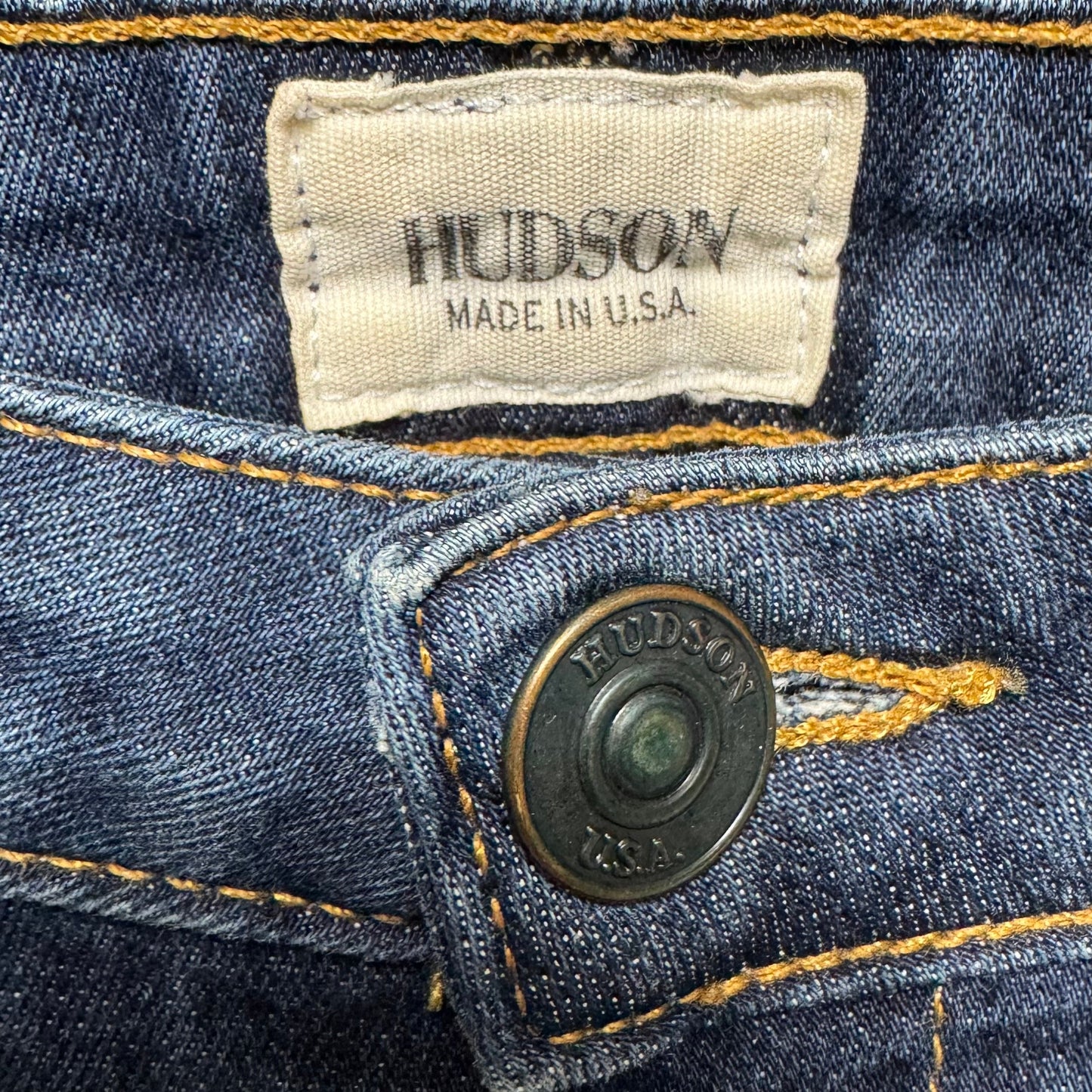 Mid-rise Carly Straight Jeans By Hudson In Blue Denim, Size: 6/28