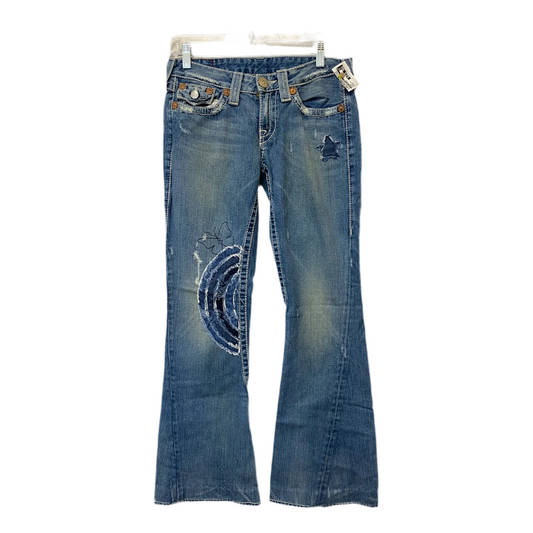 Jeans Flared By True Religion In Blue, Size: 8