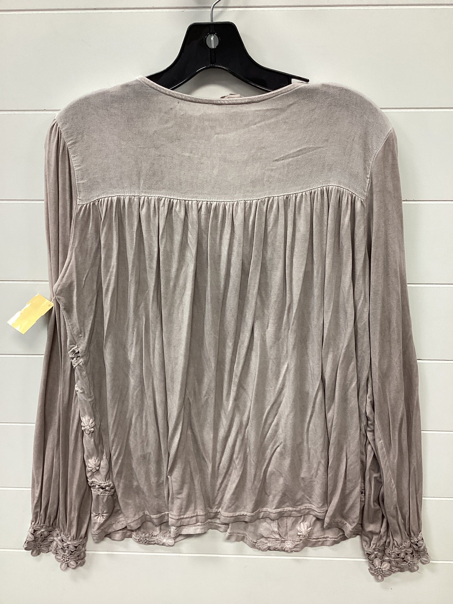 Top Ls By Pol In Taupe, Size:M