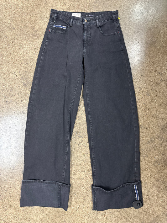 Jeans Wide Leg By Pilcro In Black, Size:4