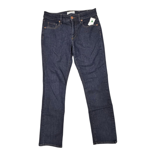 Jeans Straight By Loft In Blue Denim, Size:4