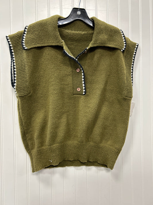 Vest Sweater By Cmc In Green, Size:L