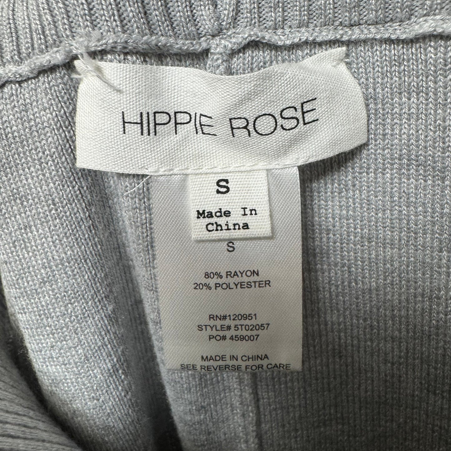 Lounge Set Pants By Hippie Rose In Cream & Grey, Size: S