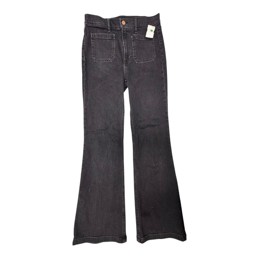 Jeans Flared By Gap In Black Denim, Size:6