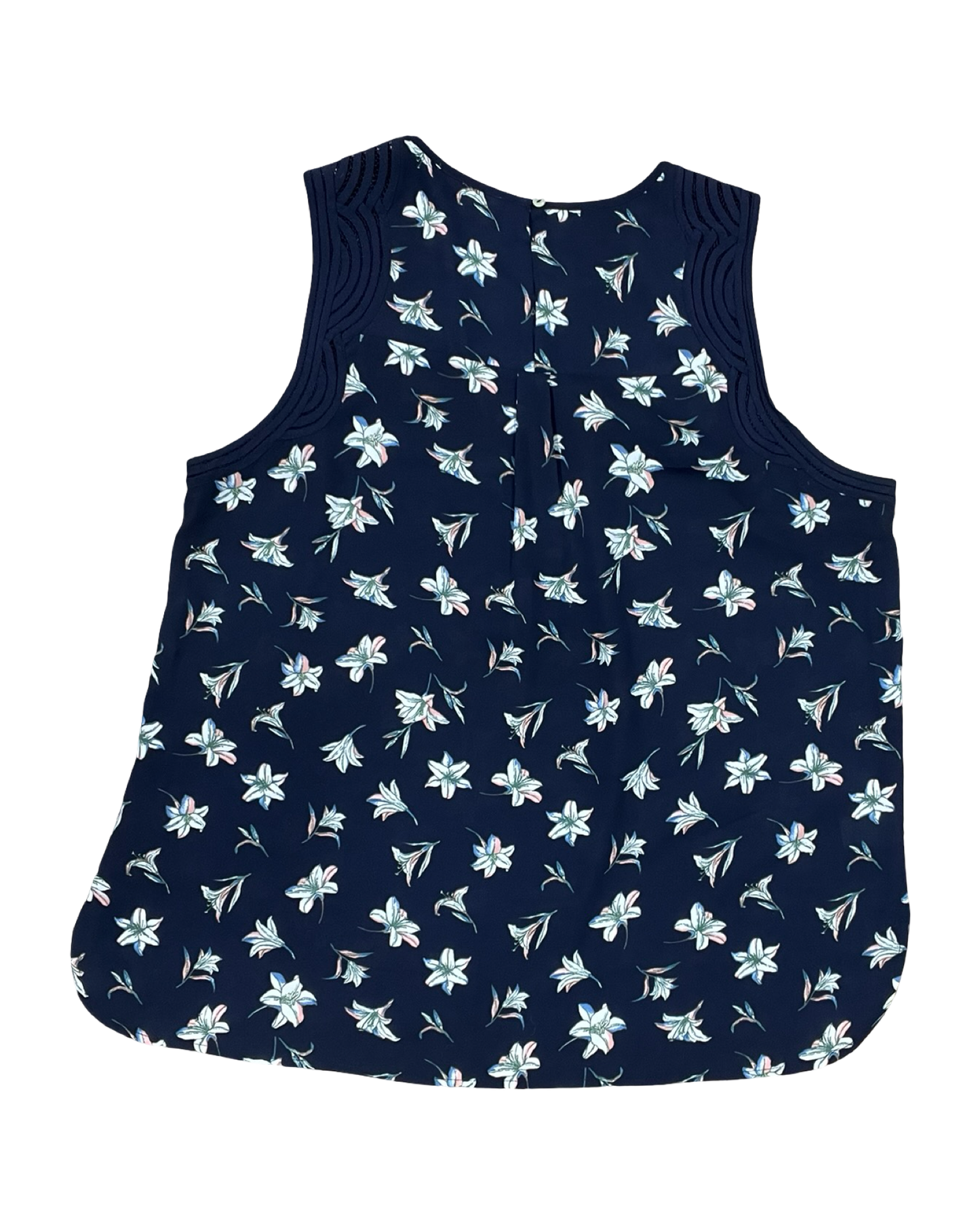 Top Sleeveless By Daniel Rainn In Navy, Size:Xl