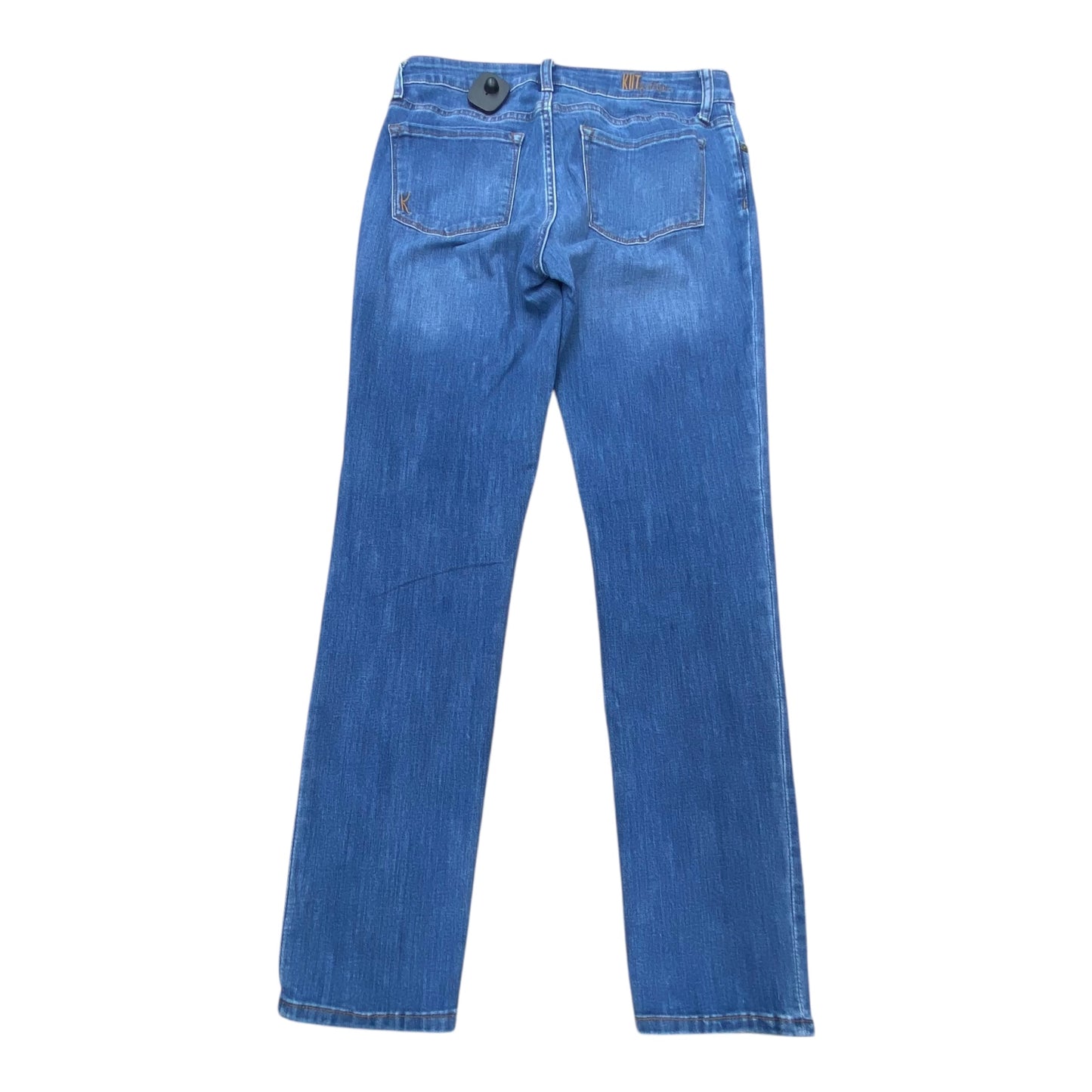 Jeans Straight By Kut In Blue Denim, Size:4