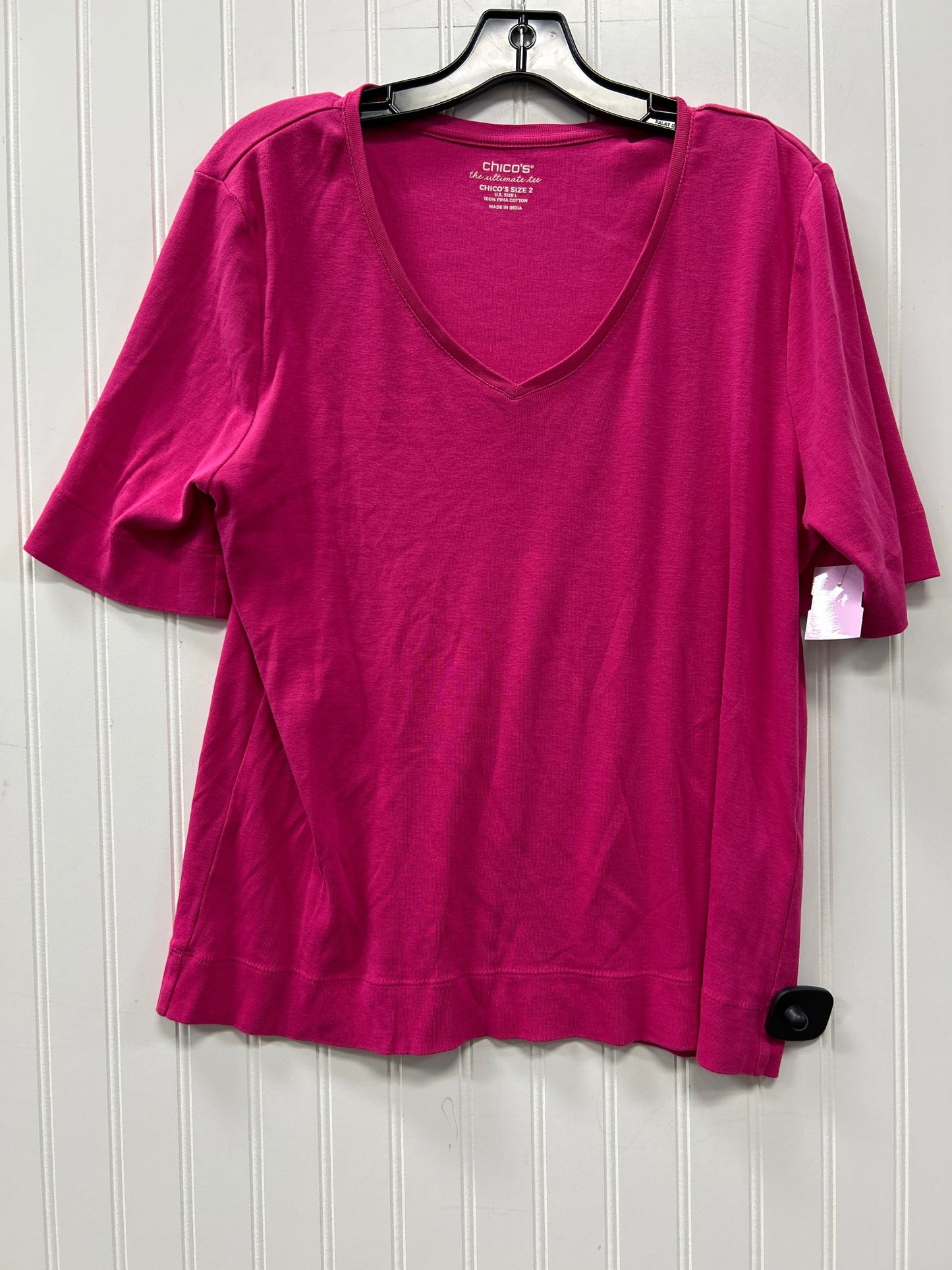Top Ss By Chicos In Pink, Size:L