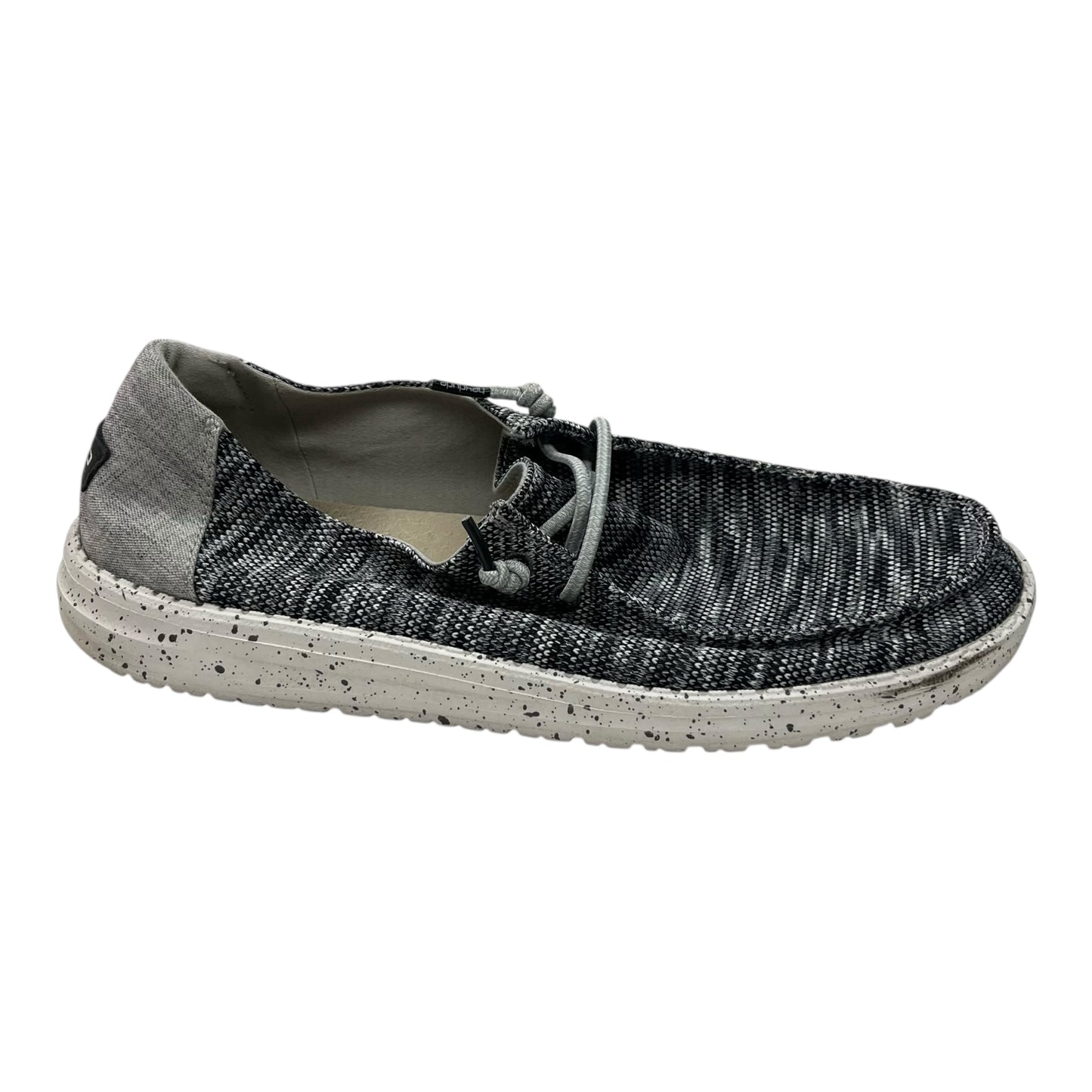 Shoes Flats By Hey Dude In Grey, Size:11