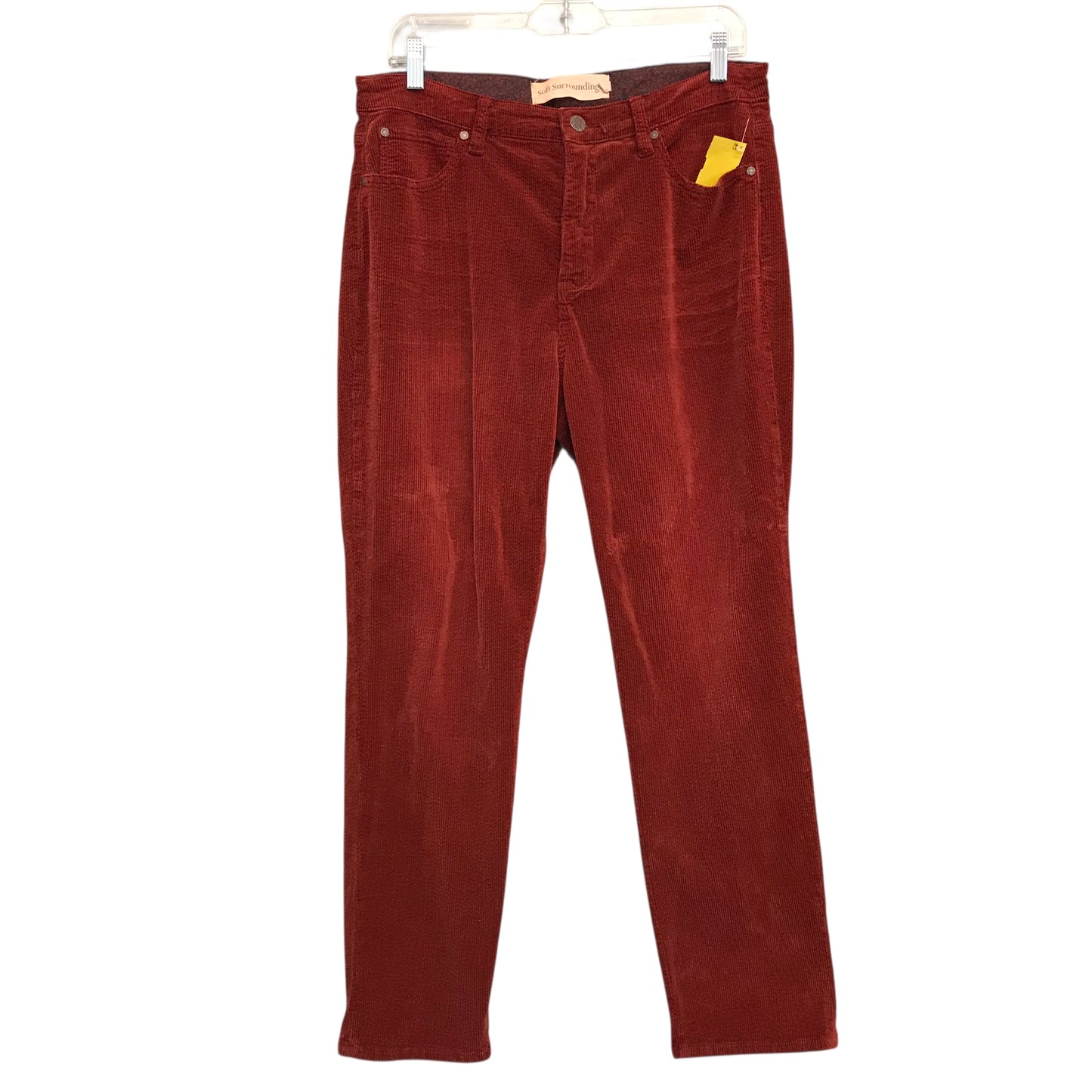 Pants Corduroy By Soft Surroundings In Burnt Orange, Size:12
