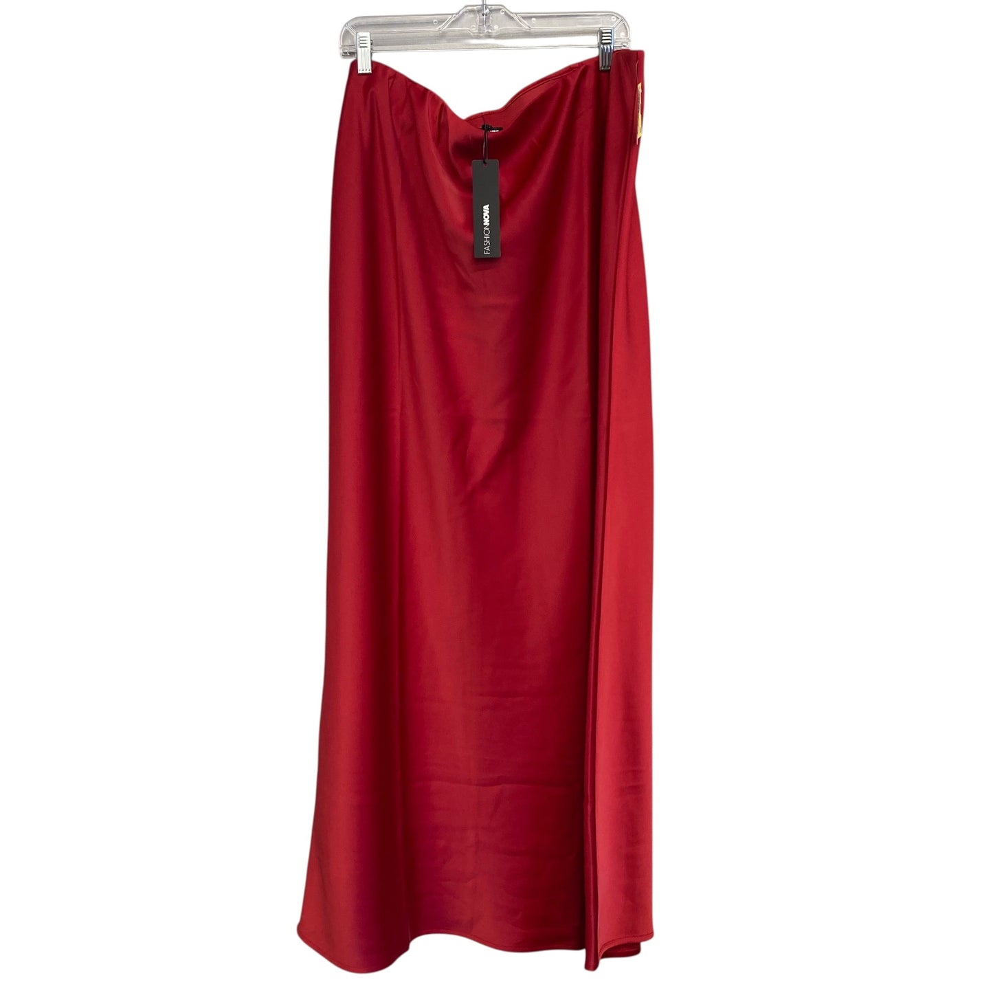 Skirt Maxi By Fashion Nova In Red, Size:3X