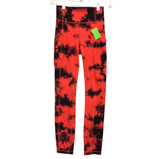 Athletic Leggings By Lululemon In Tie Dye Print, Size:Xs
