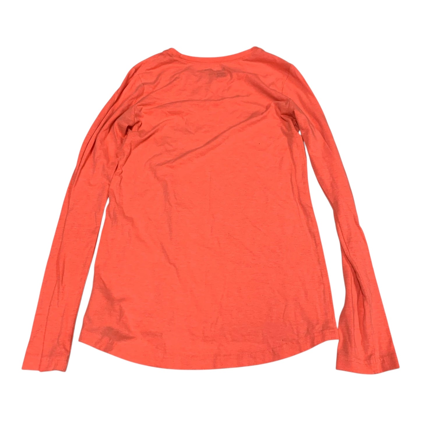 Athletic Top Long Sleeve Crewneck By Reebok In Orange, Size: Xs