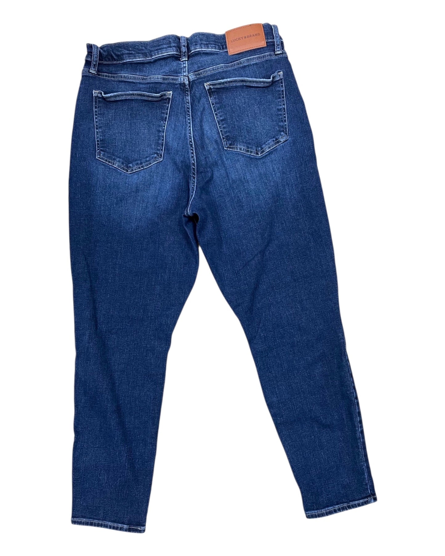Jeans Skinny By Lucky Brand In Blue Denim, Size:14